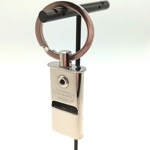 Silver Authentic Coach Whistle Keychain Sold Out Rare NWOT